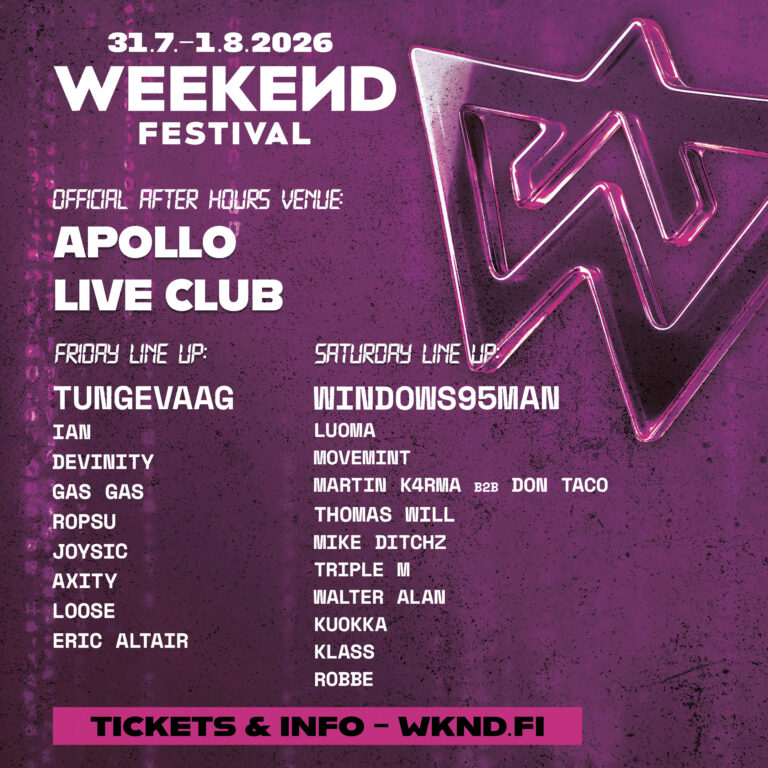 WEEKEND FESTIVAL AFTERPARTY FRIDAY